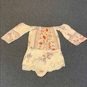 Floral Off-Shoulder Romper